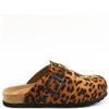 HEAVENLY FEET WOMENS SHOE - BLACK TAN LEOPARD
